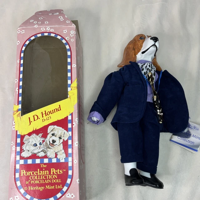 Heritage Mint Ltd. The Porcelain Pets Collection 14” J.D. Hound D-123 Doll