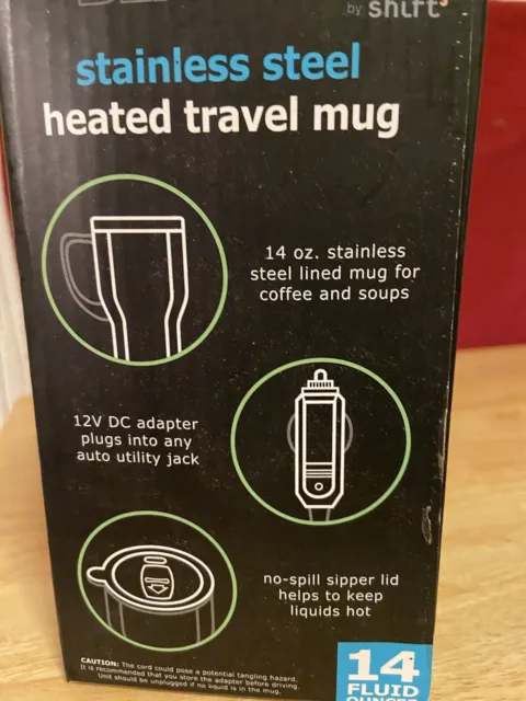 The Black Series Stainless Steel Heated Travel Coffee Mug New in Box