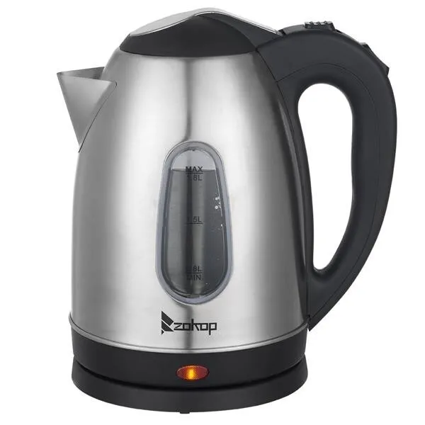 Electric Kettle Cordless 1.8L 2000W Stainless Steel Jug Overheat Protection 360°