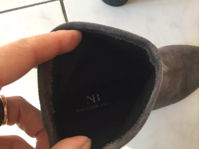Bottines chaussettes NATHALIA BLANCO pointure 39 grises comme neuves 5