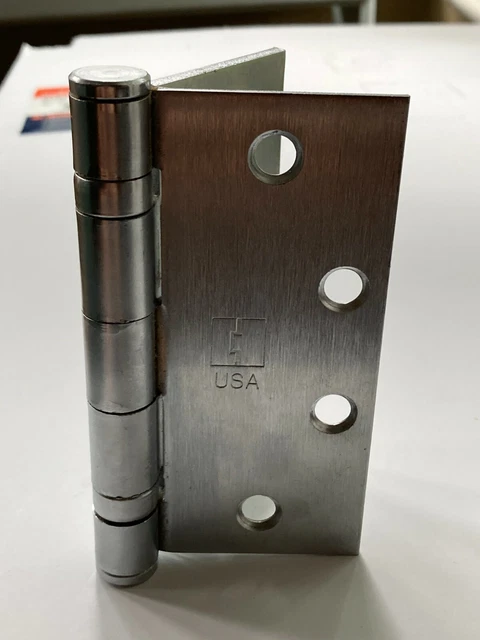Hager Brushed Steel Ball Bearing Heavy Duty Door Hinges, New condition