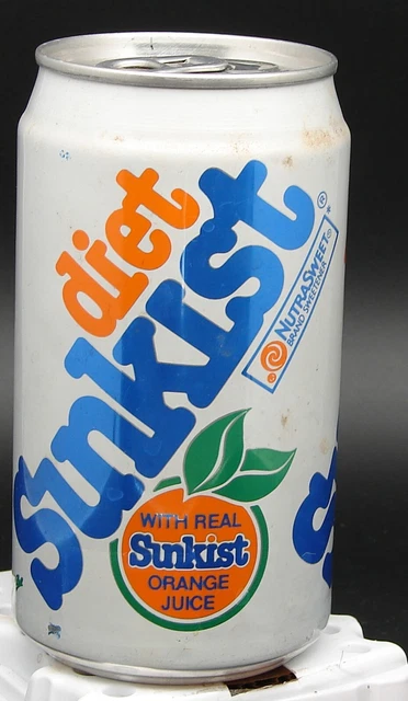Diet Sunkist; All-American Bottling Corp.; Coral Gables, Florida; soda pop can