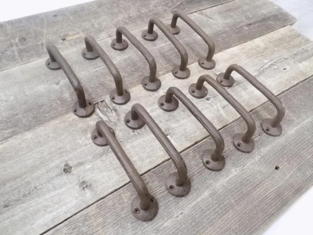 10 Cast Iron Drawer Pull Rustic Gate Door Hardware Cabinet