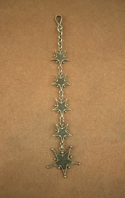 Broche Ancienne En Argent Massif 925 - Motif étoile De Digne / Saint Vincent / Pentacrine, Rare, Occasion