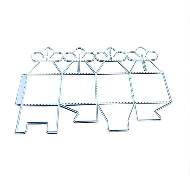 3D Flower Petals Candy Box Metal Cutting Dies Stencil DIY Embossing Template