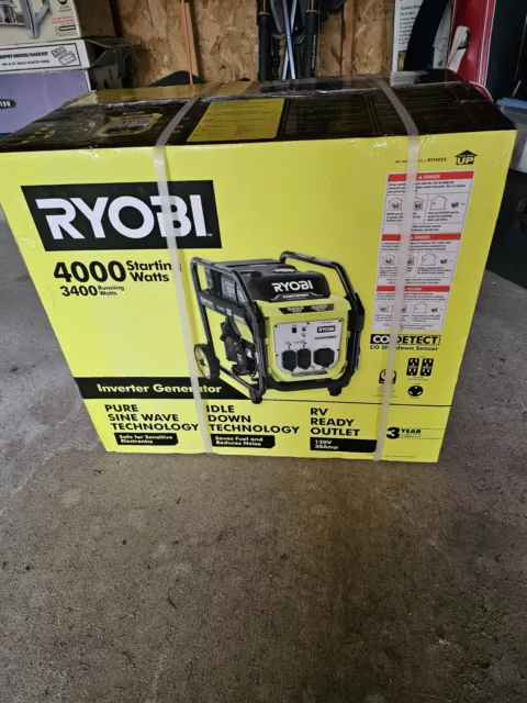 RYOBI 4000-Watt Gasoline Powered Digital Inverter Generator with CO  Shutdown RYi4022X - The Home Depot