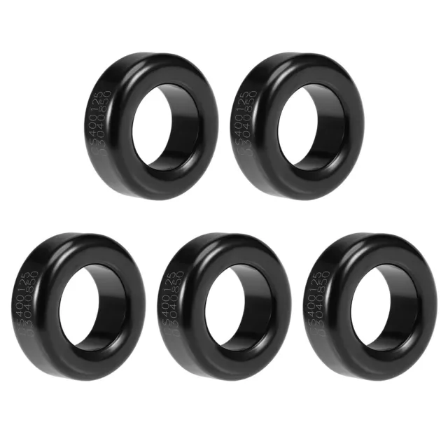 5pcs Toroid Core Ferrite Chokes Ring Iron Powder Inductor Ferrite Rings Black