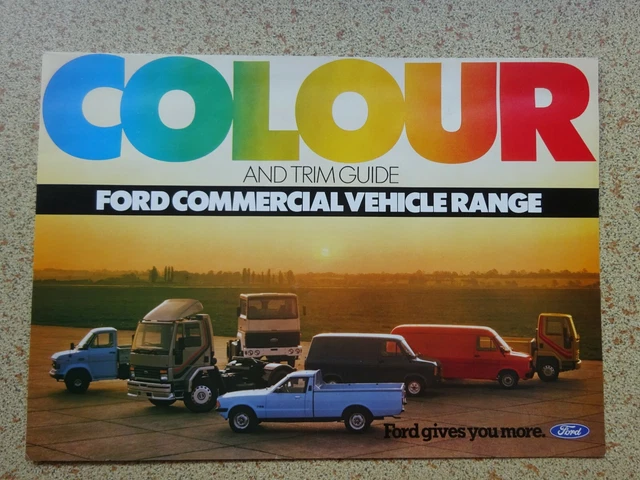Ford Style Guide FORD - COLOUR & Trim Guide - ORIGINAL SALES BROCHURE - Commercial ...