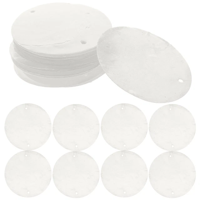 100 Pcs Dekorative Muschelstücke Hülse Leere Zeichen Perlenohrringe