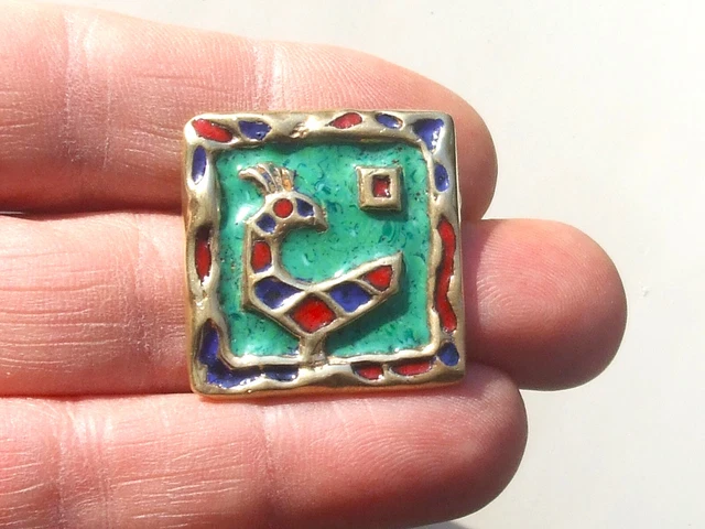 Broche Ancienne Années 40 - Branche De Feuille En Verre Et Cristal - Couleur Jaune Très Pâle - N°69 - Occasion