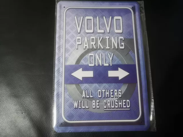 Blechschild Schild 20x30, VOLVO PARKING ONLY, neuwertig in Folie, RABATTAKTION