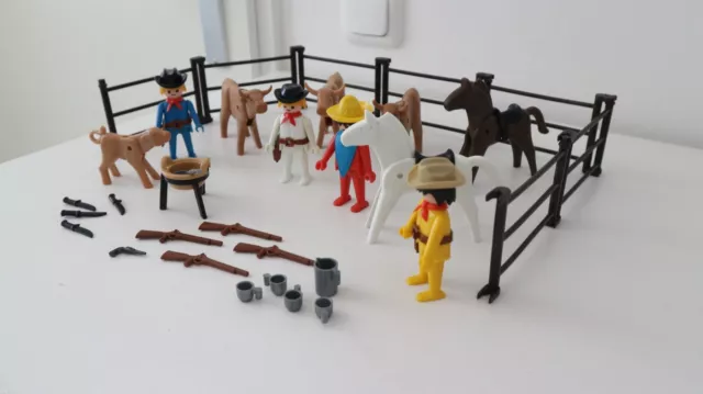 playmobil 3484 setnr. cowboy indian cow set use 3420 3242 3485 3419 3244 3243