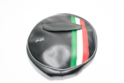 Housse De Protection Pour Roue De Secours Blanche Avec Bandes Italienne Et Poche Avant Avec Zip Pour Pneu En 2 75 9