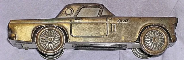 1955 Ford Thunderbird T-Bird Metal Car Coin Bank First Federal Savings Banthrico