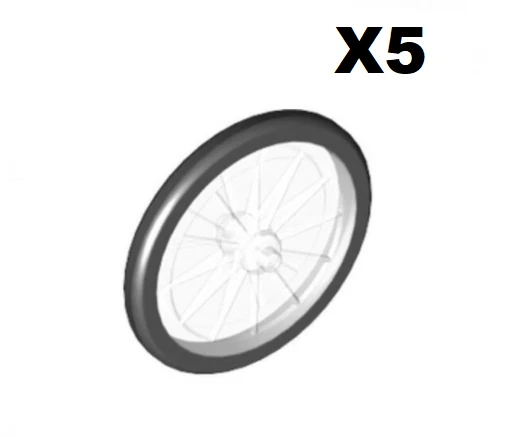 Lego ® Lot 5 Roue de Velo Wheel For Bicycle Bike ref 92851 NEW