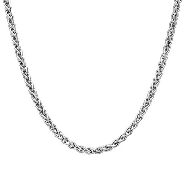 2mm sterling silver 925 Italian spiga wheat link chain necklace bracelet anklet