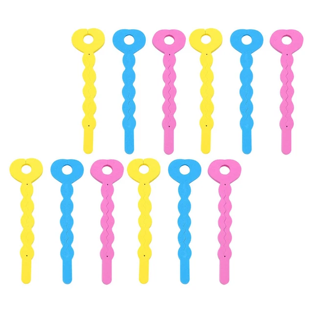 24 piezas Sponge Curl Stick Curling Rolls Bar rayas esponjosas Hair Beauty Tools