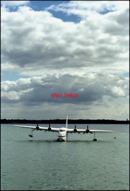 Photo  A Flying Boat Moored Off Hythe Pier In The Solent. It Was The Last Of The