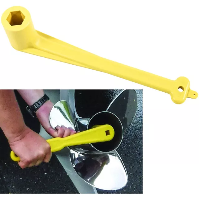 For Mercury Prop Wrench 1-1/16 Inch Nut Wrench Alpha One Yellow - 859046Q4