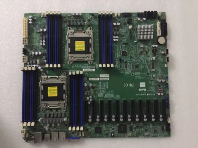 1pcs used X9DRX+- F dual X79 motherboard 10*PCI 3.0 slot dual 2011 motherboard