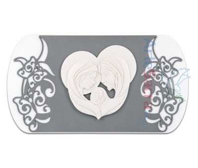 Quadro Capezzale Sacra Famiglia Capo Letto Moderno In Legno E Pietra Rigenerata Eur 178 00 Picclick It