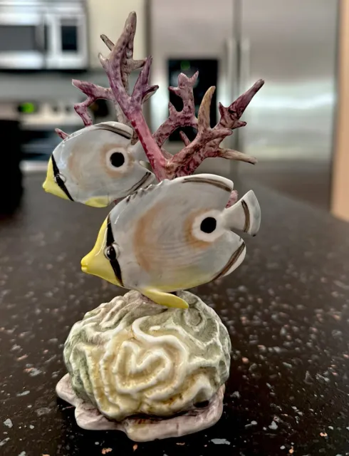 Royal Worcester Ceramic Porcelain Figurine Four Eyed Fish Ronald Van Ruyckevelt