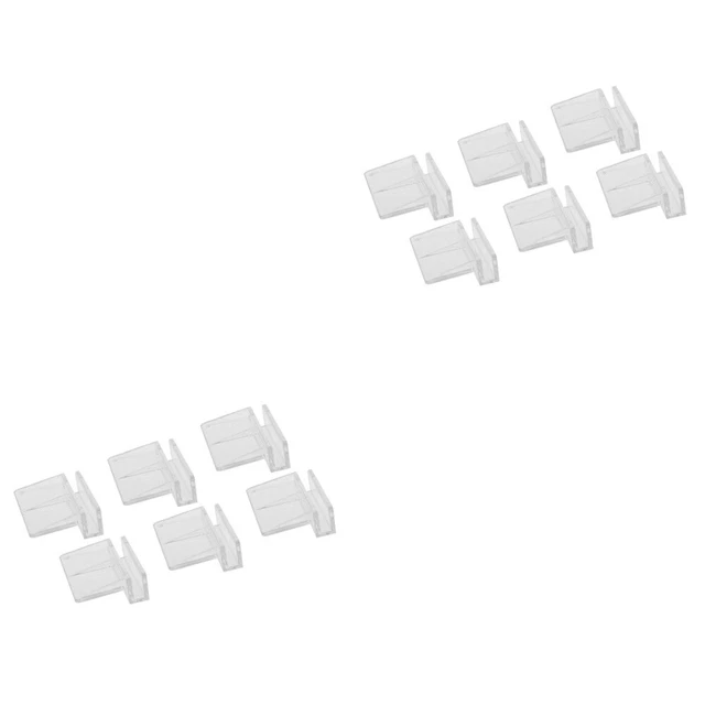 24 Pcs Fish Tank Cover Frame Aquarium Bracket Support Glass Clip