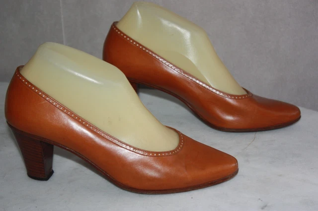 Escarpins à Brides Marrons LA SCARPA - Taille 36 - Cuir Véritable - Talons Hauts - Occasion TB