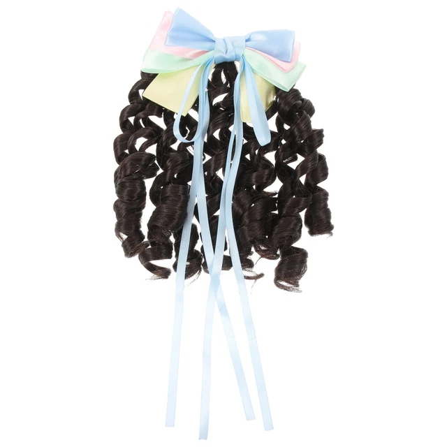 Parrucca riccia donna parrucca ondulata parrucca sintetica estensione capelli per banchetto ballo
