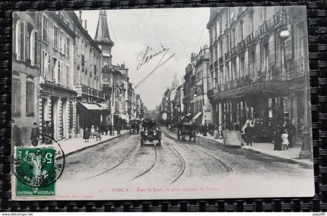 54 Meurthe et Moselle - NANCY Rue St Saint Jean, la plus animée de Nancy (Imprim