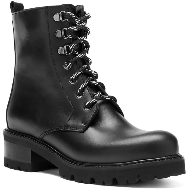 La Canadienne Womens Clover  Leather Combat & Lace-up Boots Shoes BHFO 4814