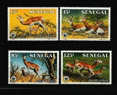 Niger Wild Animals Stamps 2019 MNH Gazelles Dama Gazelle Antelopes Fauna 4v M/S 