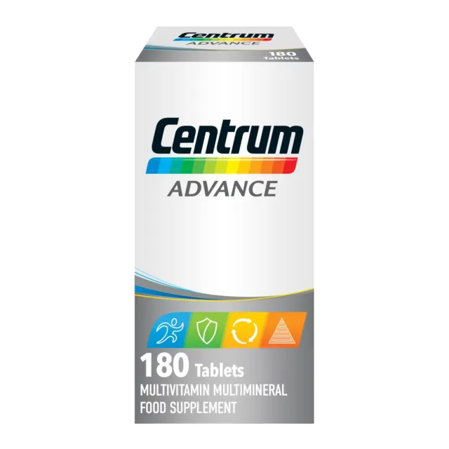 Centrum Advance Multivitamin & Mineral Tablets, 180 count (pack of 1)