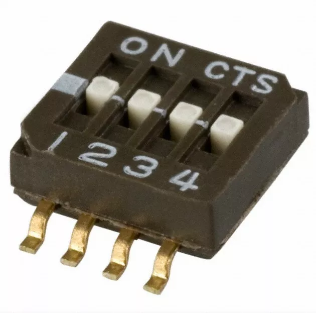 CTS 218-4LPST DIP/SIP switches SPST 4 switch sections qty=20