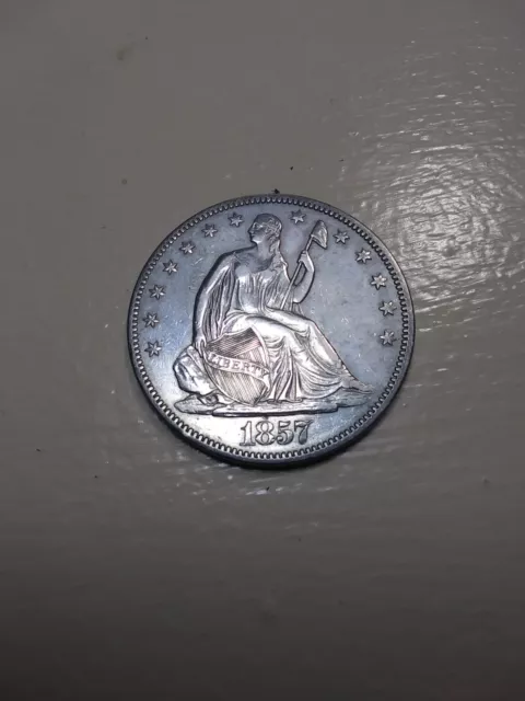 1857 seated liberty half dollar