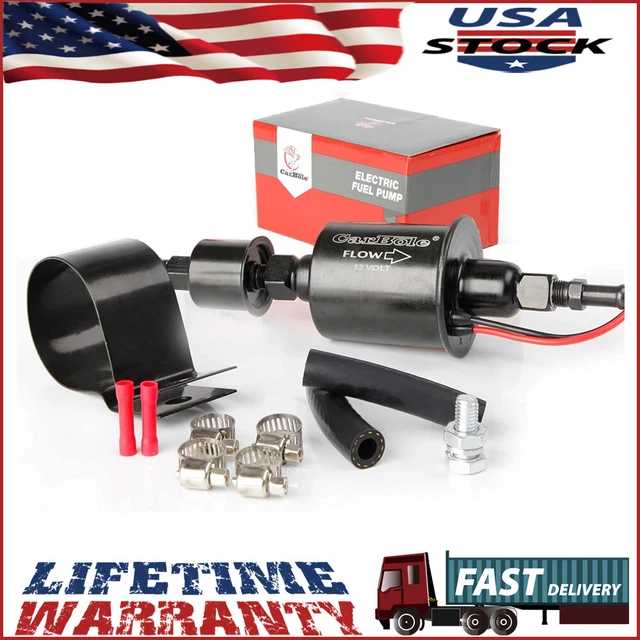 Universal 5-9 PSI Micro Electric Fuel Pump Inline Low Pressure Pump E8012S