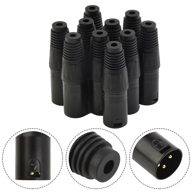 Connettore cavo microfono audio cavo microfono DMX 3 maschio spina serpente