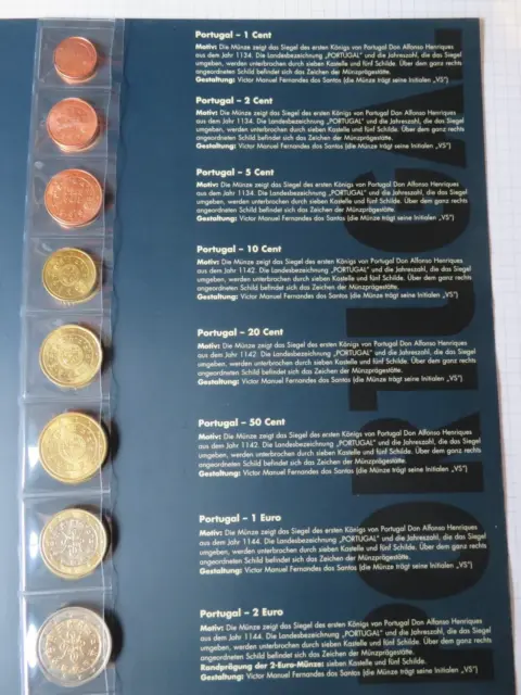 KMS Euromünzen Portugal 2002, Bfr./lose Stückelung