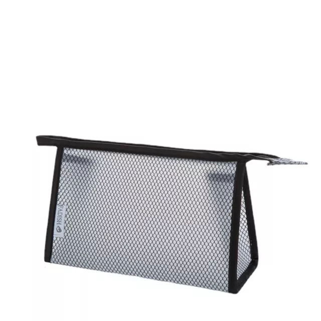 Clear Mesh Portable Large Pen Pencil Case Makeup Cosmetic Storage Bag Pouch Case