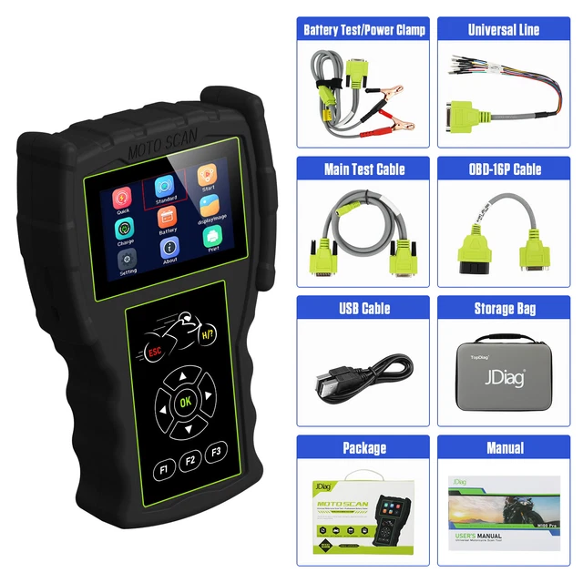 MOTORCYCLE OBD2 CODE Reader Diagnostic Scanner Tool For Honda Yamaha