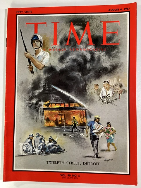 TIME MAGAZINE 1967 Rare Ads Detroit Race Riots Montreal Expo Holyland ...