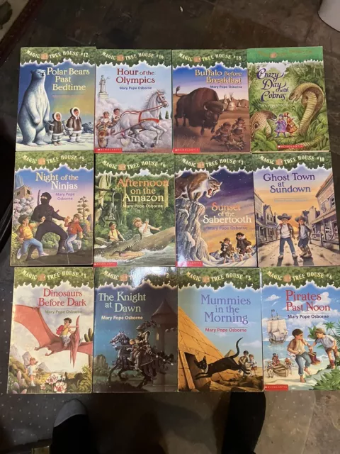 Lot of 12 Kids Chapter Books Series Magic Tree House mary pope osborne
