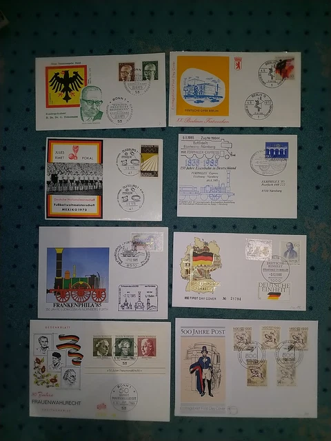 Konvolut 11 Stück Ganzsachen Bund u. a. - sehr interessant - ansehen!