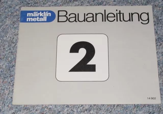 Bauanleitung Nr. 14902 für Märklin Metallbaukästen TN11 78SV sehr guter Zustand