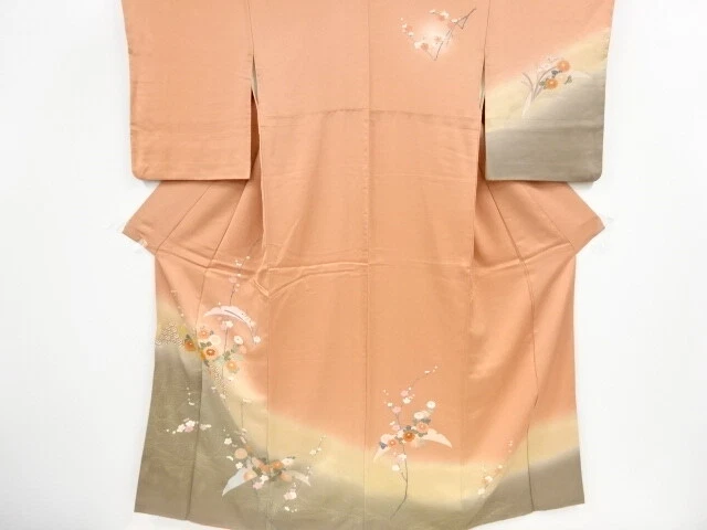 40406# Japanese Kimono / Kimono / Embroidery / Ume Blossom & Kiku