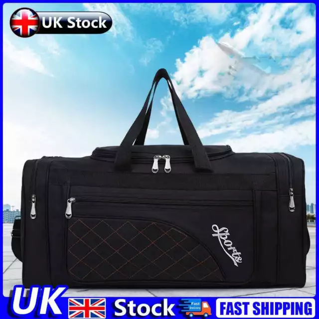 Oxford Dry Wet Separation Bags Large Capacity for Travel Swimming (Black) UK