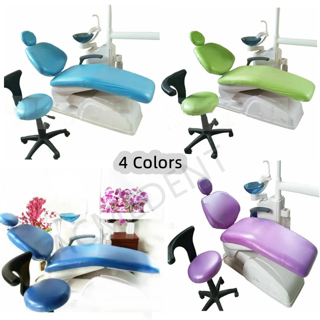 Dental Chair Parts Cover Seat Sleeves Waterproof Protective PU Lether 4 Colors