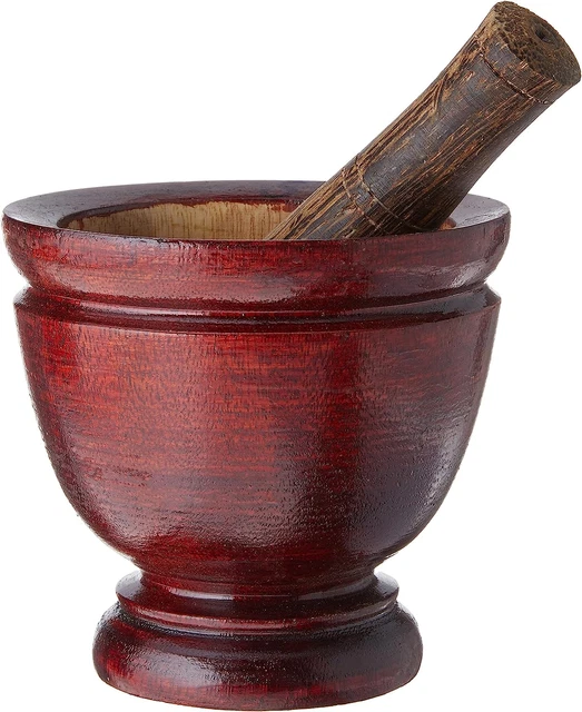 Thai Mortar Pestle Grinding Cookware Thai Food Menu Recipe Kitchen Tool Product