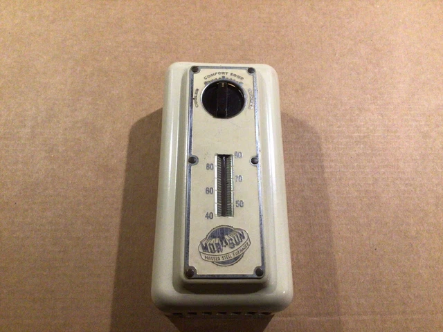 Vintage Mor - Sun Press Steel Furnaces Wall Hanging Thermostat