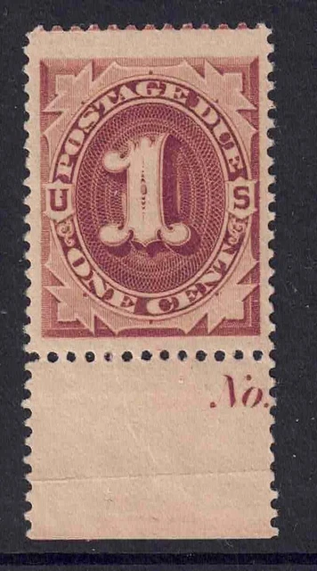 US Scott J15 1c Red Brown Postage Due with tab of 1884 VF MNH S01